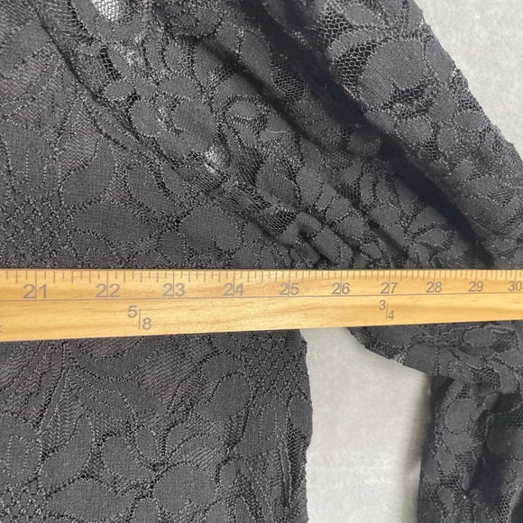 Torrid Stretch Lace Mesh Crew Neck Long Sleeve Top Womens Plus Size 3X Black - Picture 8 of 10